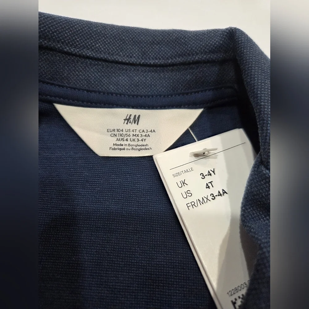 NWT H&M Kids Dark Blue Blazer sz.3-4 Y